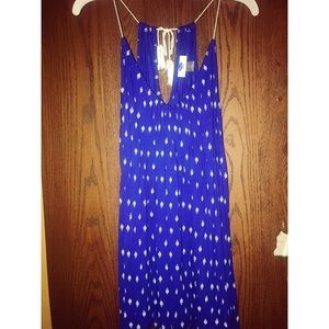 OLD NAVY blue top with string spaghetti straps